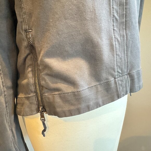 Peyton Jensen Steel Blue Moto Jacket - Picture 10 of 10